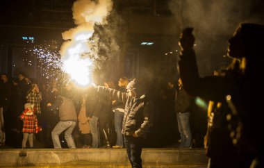 Sırbistan, St. Sava 'nın otopsisi önünde yeni yıl kutlamaları düzenliyor