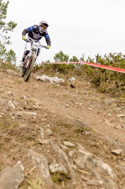 Unidentified rider during the Ponte de Lima International DHI 2014.