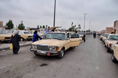 Marrakesh.Fas-A çirkin 23: Marakeş, Fas 'ta tipik bir taksi 