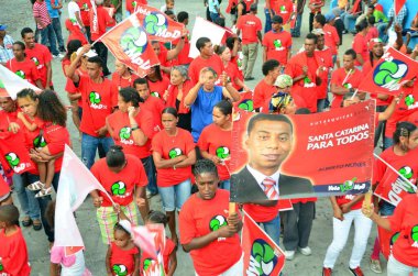 African elections in Cape verde. Election campaign for local government clipart