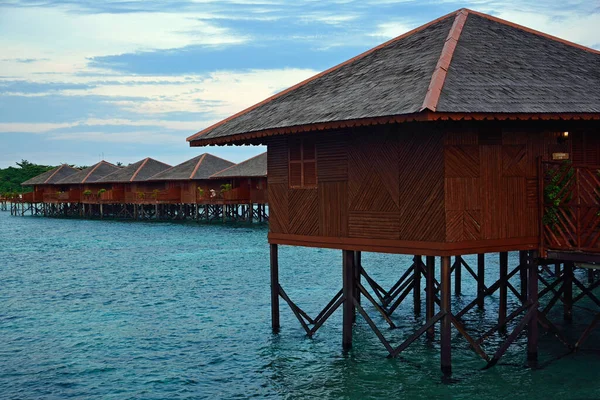 시파단 리조트의 스틸트 하우스 말레이시아 — 스톡 사진