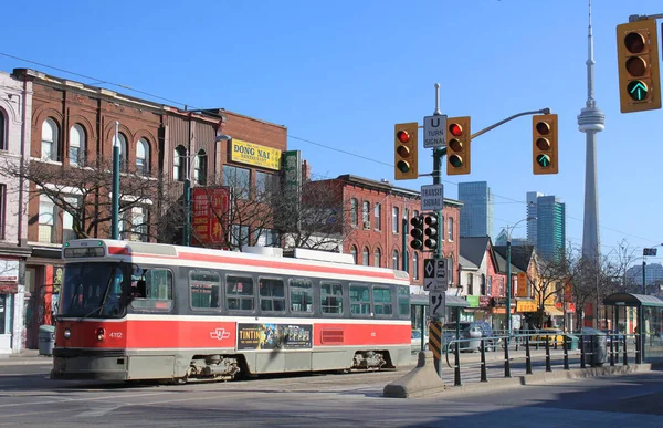 Китайский Квартал Торонто Трамвай — стоковое фото