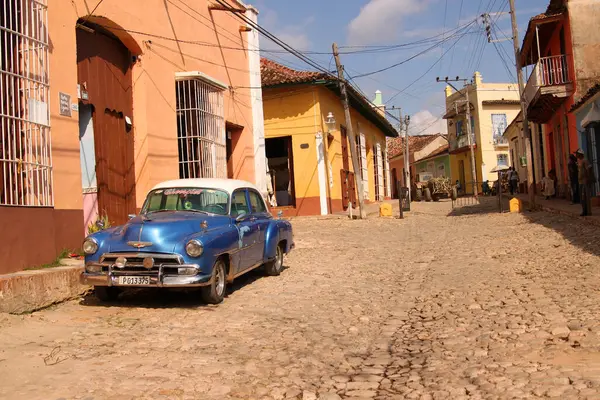 Coches Clásicos Trinidad Cuba —  Fotos de Stock