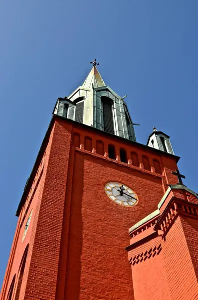 Iglesia Roja Noruega — Foto de Stock