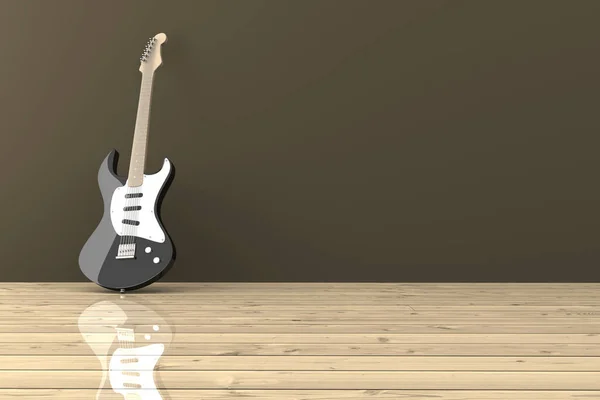 エレクトロギター 3Dイラスト — ストック写真
