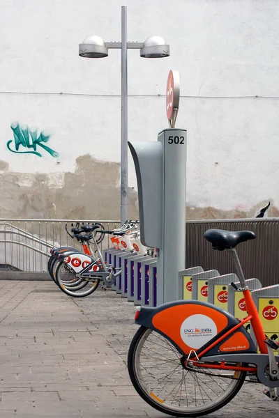 ウィーンの自転車レンタルシステム — ストック写真