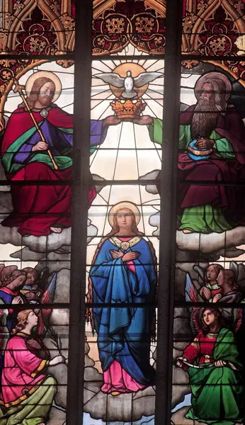 Krönung Der Seligen Jungfrau Maria — Stockfoto