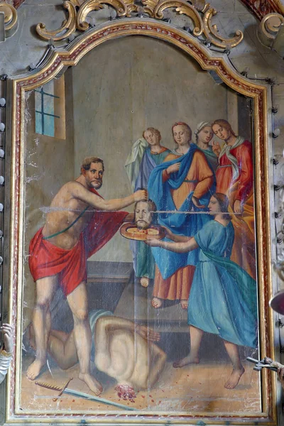 Beheading Saint John Baptist — Stock Photo, Image