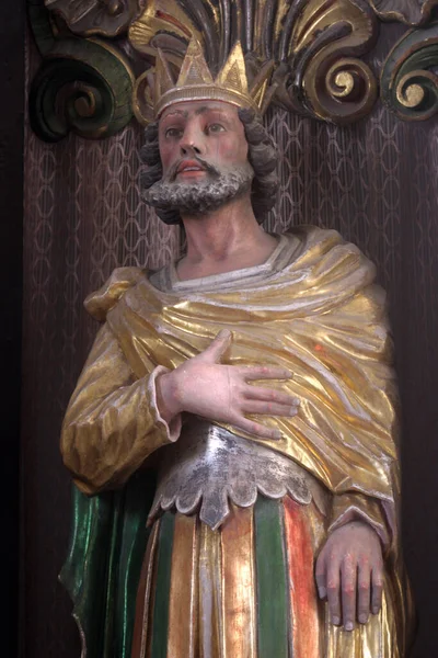 Statua Del Santo Vicino — Foto Stock