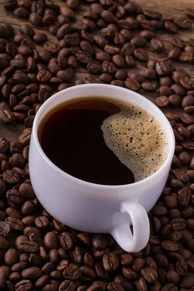 Frisch Zubereiteter Kaffee Aus Nächster Nähe — Stockfoto