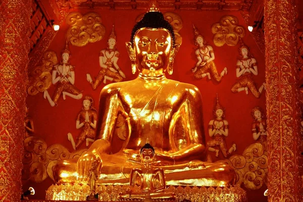 Goldener Buddha Konzeptuelles Religiöses Bild — Stockfoto