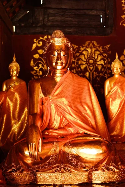 Arany Buddha Konceptuális Vallási Kép — Stock Fotó