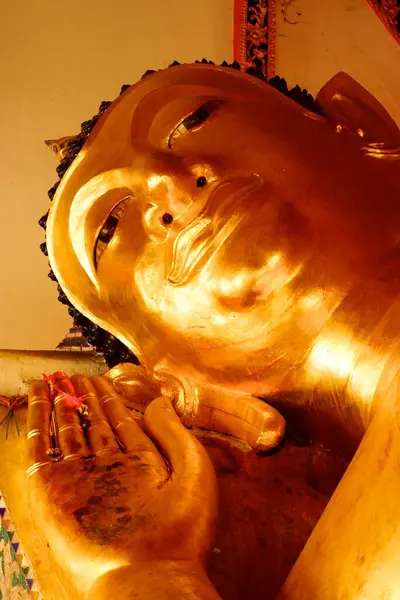 Zlatý Buddha Konceptuální Náboženský Obraz — Stock fotografie
