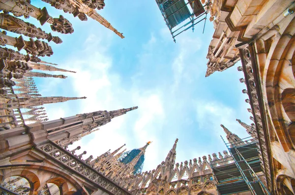 Duomo Milano Famous Landmark — Stok fotoğraf