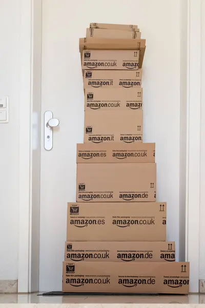 Concept View Commerce Amazon Com Delivery — Stock Photo, Image