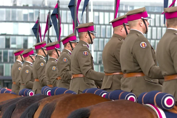 Tag Zeit Aufnahme Der Militärparade — Stockfoto