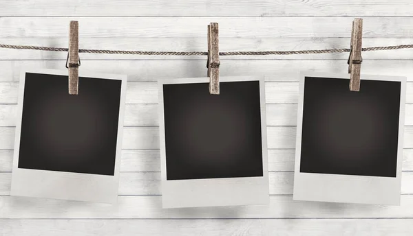 Blank Photo Frames Close View — Stock Photo, Image