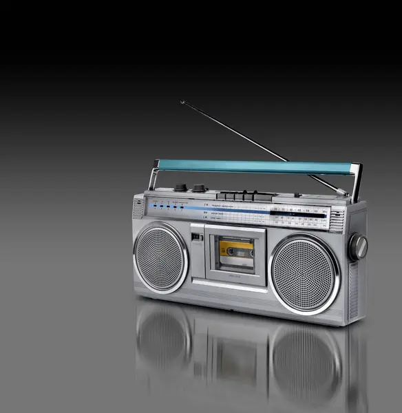 Reproductor Cassette Radio Estéreo Vintage — Foto de Stock