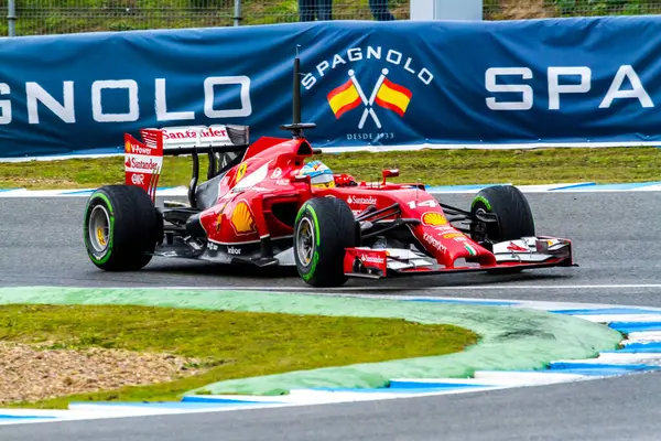 Equipe Scuderia Ferrari Fernando Alonso 2014 — Fotografia de Stock