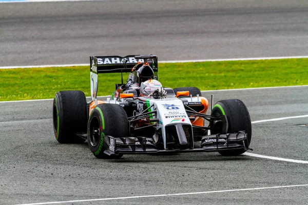 Force India Team Daniel Juncadella 2014 — Stockfoto