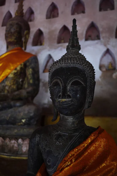 Buddha Statuen Wat Sraket — Stockfoto