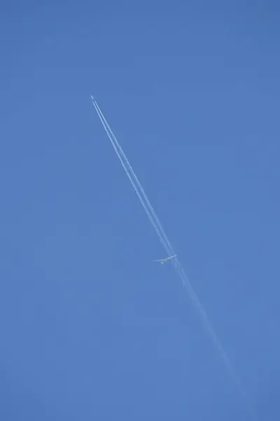 Gliders Contrails Sky — Stock Photo, Image