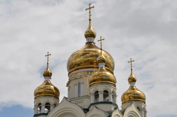 Красивые Исторические Церковные Купола — стоковое фото