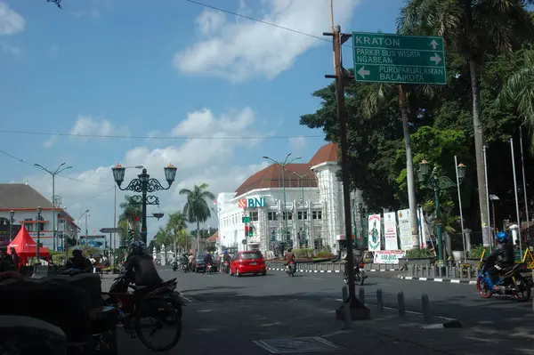 Rua Malioboro Indonésia Destino Turístico — Fotografia de Stock