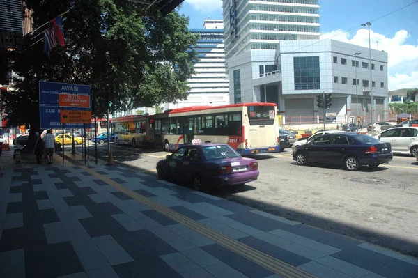 吉隆坡公路交通 穿越亚洲的概念 — 图库照片