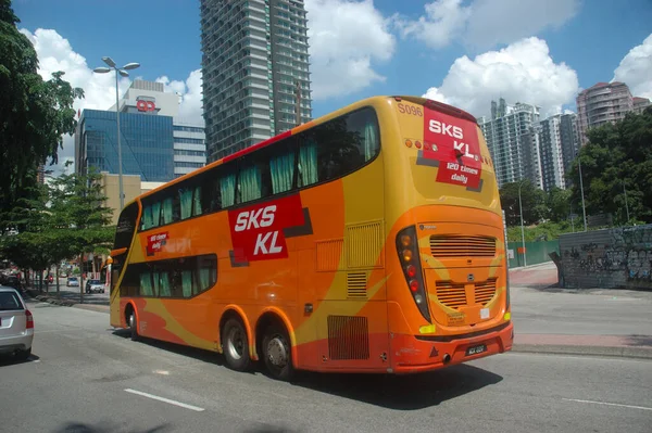 Kuala Lumpur Wegverkeer Reizen Door Azië Concept — Stockfoto