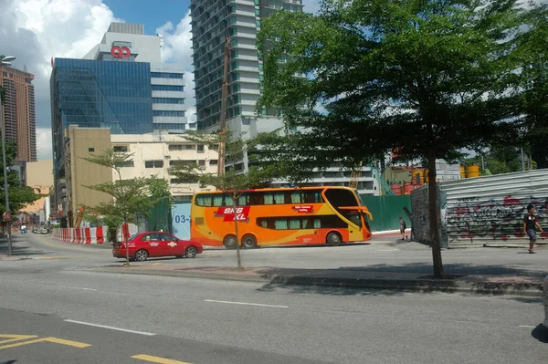 Traffico Stradale Kuala Lumpur Viaggiare Attraverso Concetto Asia — Foto Stock
