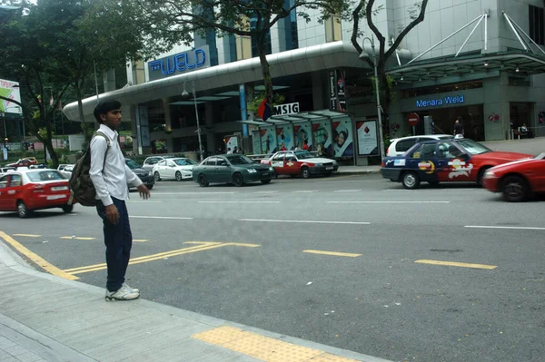 Traffico Stradale Kuala Lumpur Viaggiare Attraverso Concetto Asia — Foto Stock