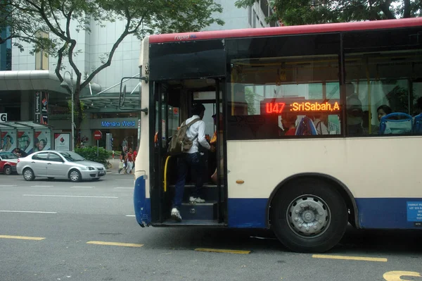 Trânsito Rodoviário Kuala Lumpur Viajando Através Conceito Ásia — Fotografia de Stock