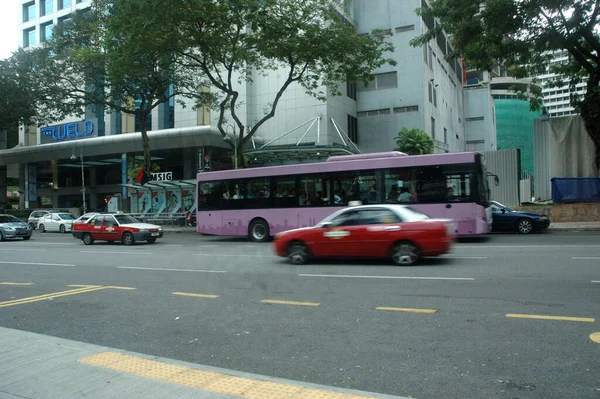 Tráfico Por Carretera Kuala Lumpur Viajar Través Del Concepto Asia — Foto de Stock