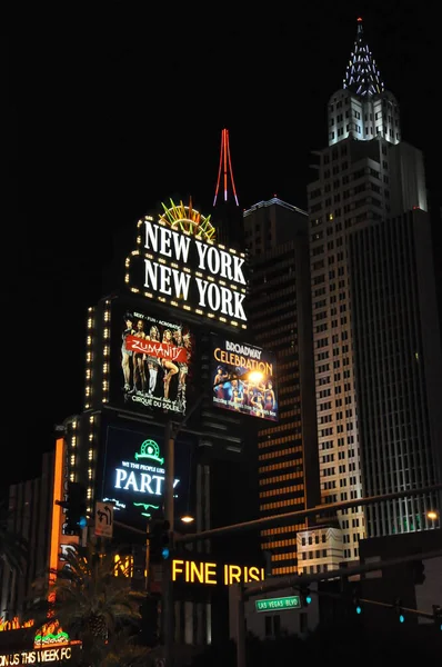 New York New York Hotel Kasino Las Vegas — Stock fotografie
