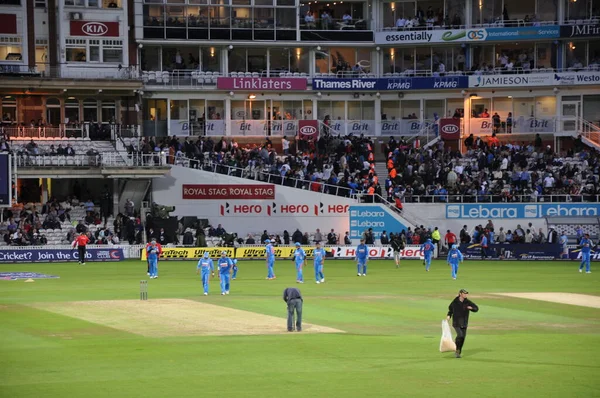 Inde Angleterre Match Cricket Sur Terrain — Photo