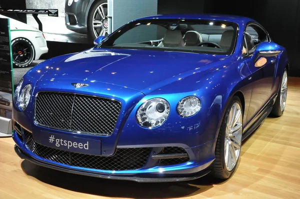 Bentley Continental Autó Auto Show Koncepció — Stock Fotó
