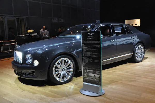 Автомобиль Bentley Mulsanne Mulliner Концепция Автосалона — стоковое фото