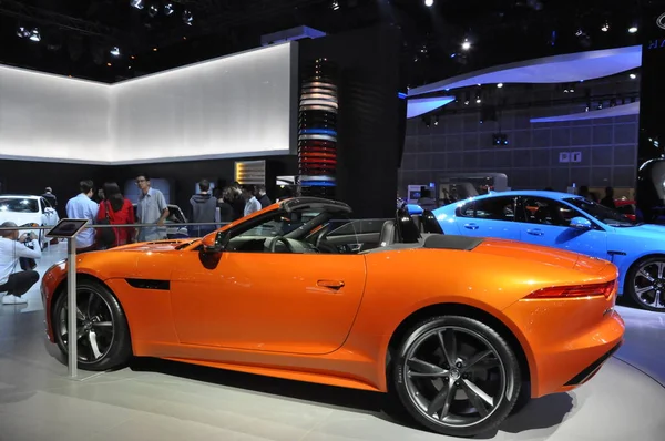 Samochód Jaguar Type Koncepcja Auto Show — Zdjęcie stockowe