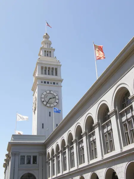 Mercado Ferry Building Torre Del Reloj San Francisco — Foto de Stock