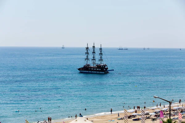 Alanya Beach Cleopatra Alanya One Most Popular Seaside Resorts Turkey — Stock Photo, Image