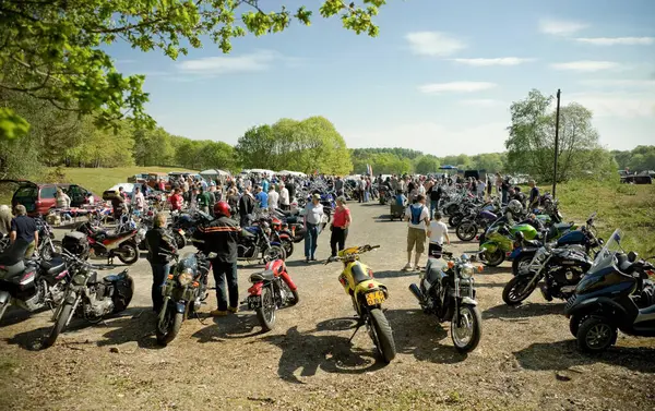 Motorcycle Rally Sunny Day — Stock Photo, Image