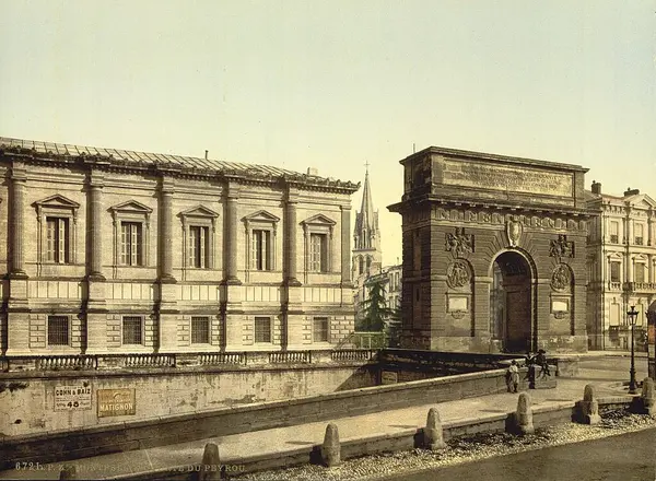 Beyron Gate Montpelier France — Stock Photo, Image
