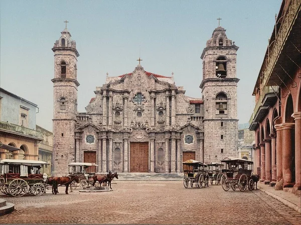 Catedral Habana Kuba — Zdjęcie stockowe