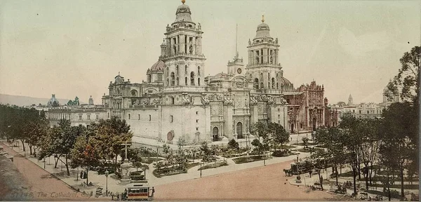Catedral Ciudad México Fotografía Ilustrada —  Fotos de Stock