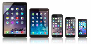 iPad Air, iPad Mini, iPhone 6 Plus, iPhone 6 ve iPhone 5