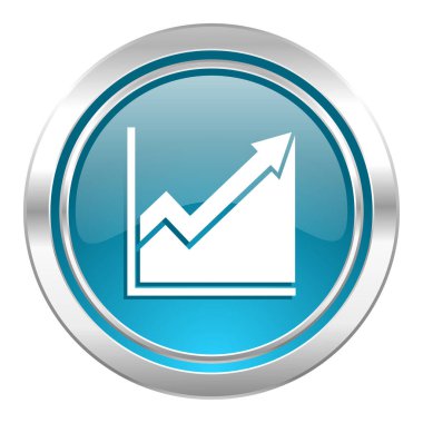 histogram simgesi, hisse imzası basit illüstrasyon