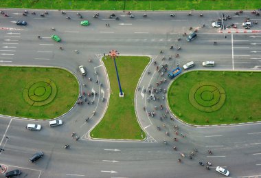 kavşak trafik soyut sahne