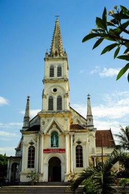 Vinh şehrindeki eski kilise - Nghe An vilayeti - Orta Vietnam - Güneydoğu Asya