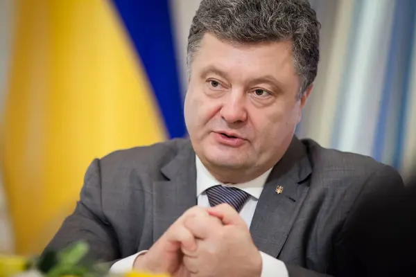 ウクライナ石油 Poroshenko の大統領 — ストック写真